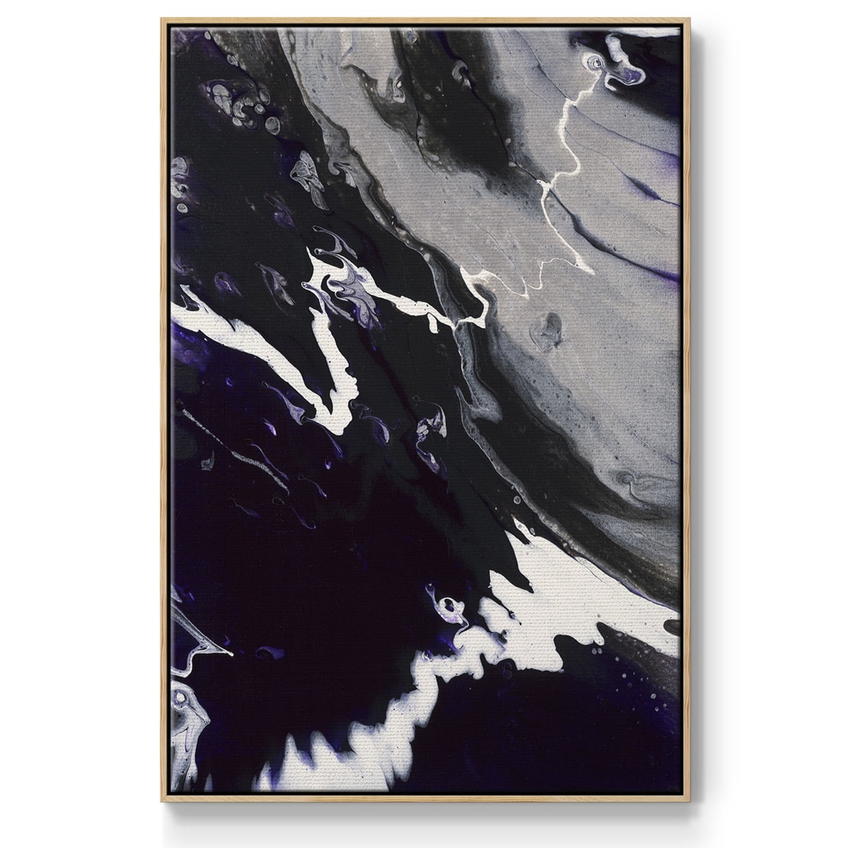 M108 Framed Premium Gallery Wrapped Canvas - Ready to Hang - 27 x 41 - Natural Wood Floating Frame