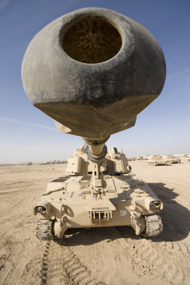 M109 Paladin a self-propelled 155mm howitzer Canvas Art - Terry MooreStocktrek Images (12 x 18)