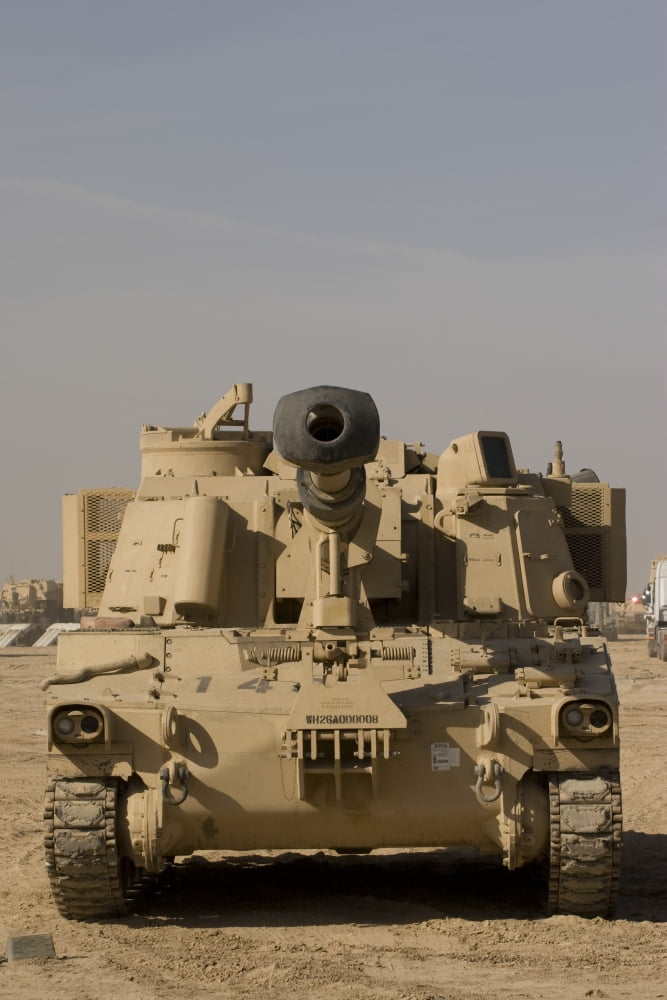 M109 Paladin a self-propelled 155mm howitzer Canvas Art - Terry MooreStocktrek Images (12 x 18)