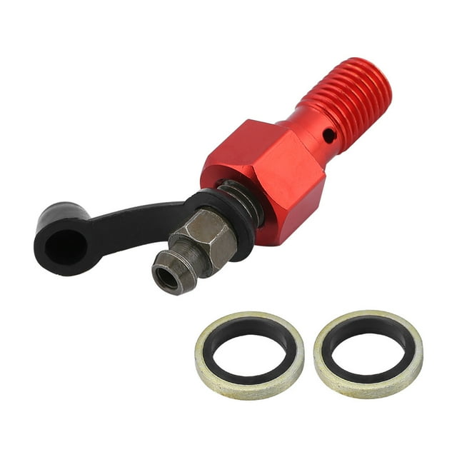 M10x1.25mm Motorcycle Brake Cylinder Caliper Bleed Screw Nipple Banjo