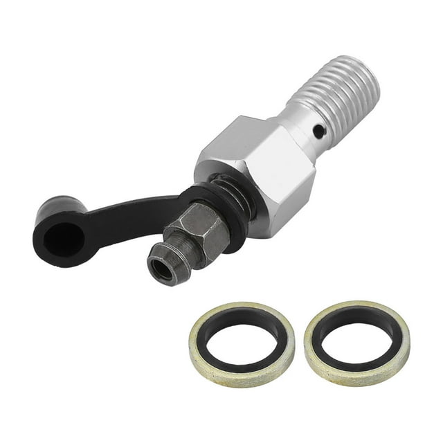 M10x1.25mm Motorcycle Brake Cylinder Caliper Bleed Screw Nipple Banjo ...