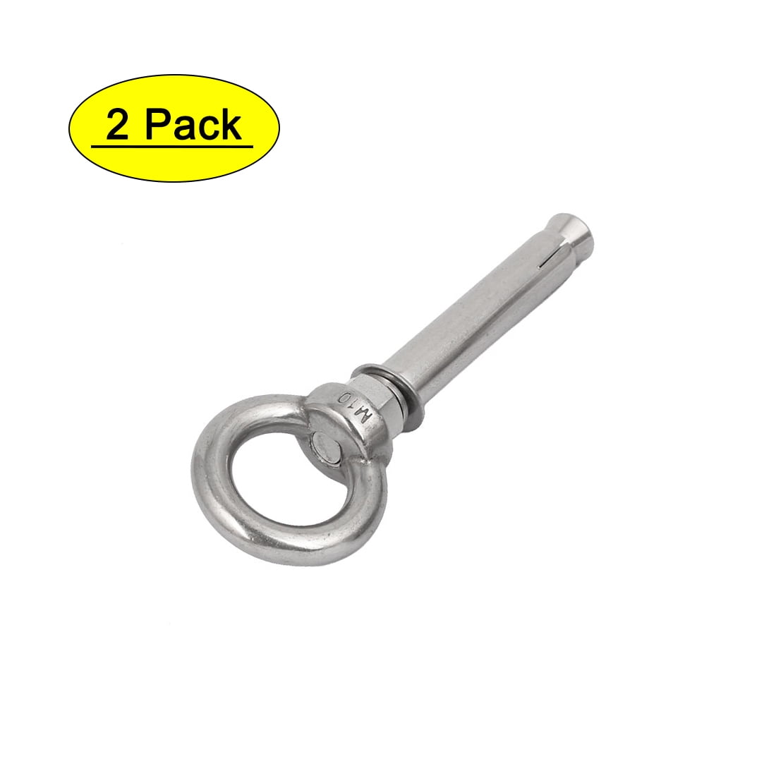 M10x100mm Wall 304 Stainless Steel Expansion Screws Closed Hook Anchor