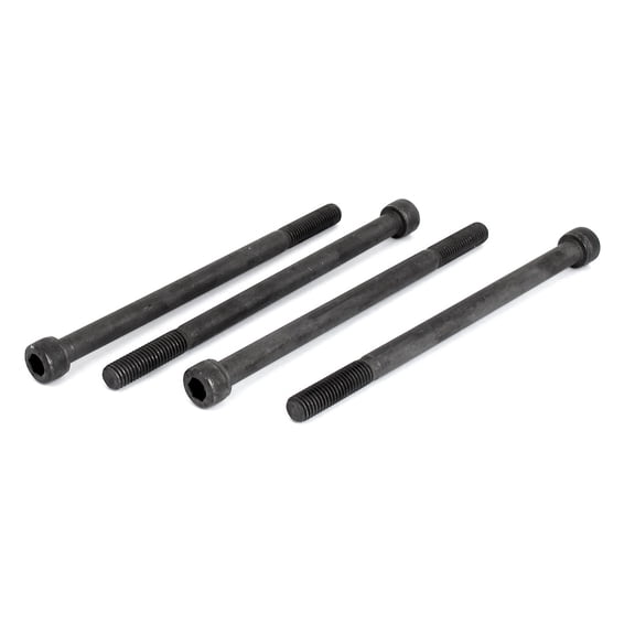 Unique Bargains M10x160mm 12.9 Alloy Steel Hex Socket Screws Partially Threaded Bolt Black 4Pcs