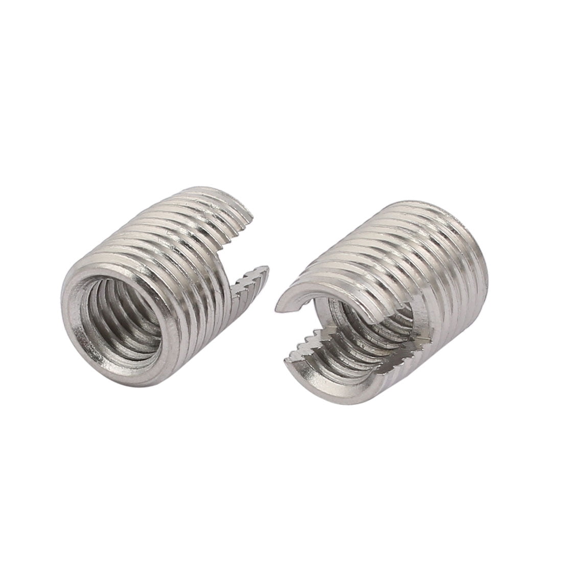 M10x18mm 304 Stainless Steel Self Tapping Slotted Thread Insert 2pcs ...