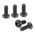 thumbnail image 1 of M10x25mm Pan Head Torx Security Screw - 12Pack - Good for Machinery - Carbon Steel Button Head Torx Bolt Star Drive Security Fasteners - Black, 1 of 6