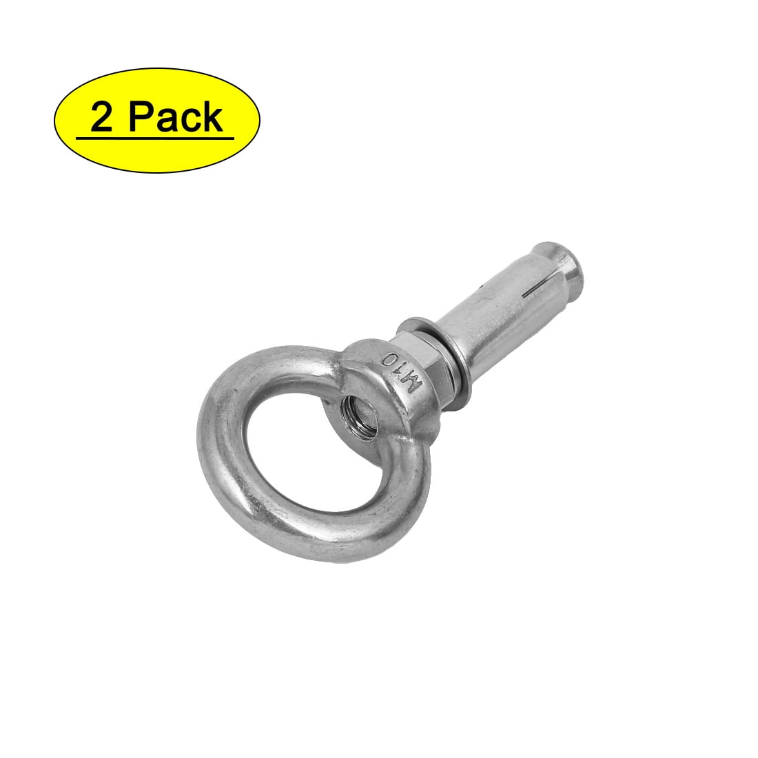 M10x60mm Wall 304 Stainless Steel Expansion Screws Closed Hook Anchor