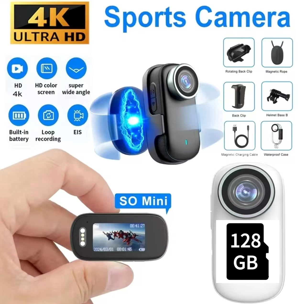 M11 Ultra HD 4K Mini Camera WiFi Portable Small Digital Video Recorder Police BodyCam Infrared Night Vision Miniature Camcorder