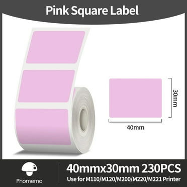 M110/M120/M200/M220/M221 Laser Silver Label Sticker Thermal Label Waterproof 40x30mm Adhesive Paper for Home,Office,Gift XP4030-230PK