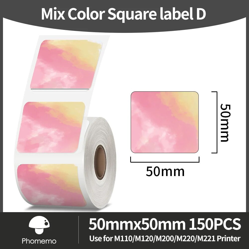 M110/M120/M200/M220/M221 Laser Silver Label Sticker Thermal Label ...