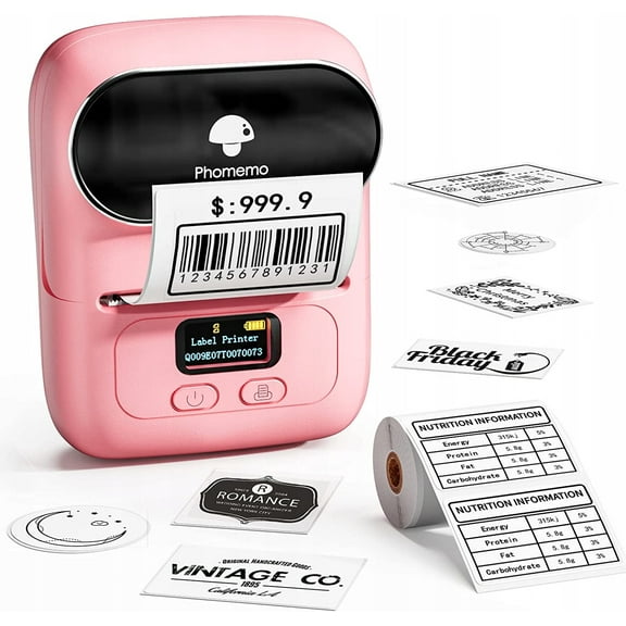 M110 Pink Mini Thermal Label Printer