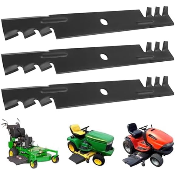 M115329 3PK Blades Replace M115496 GY20569 051509 M113518 Compatible with John Deere 54" Deck HD75 GS 25 335 Sabre Scotts 2554$$Tools