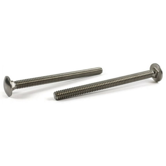 M12-1.75 x 100 mm Carriage Bolts / Full Thread / 18-8 Stainless Steel (A2) / DIN603 - 100 Piece Carton