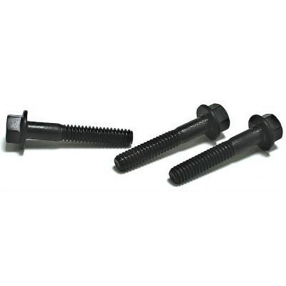 M12-1.75 x 100 mm Hex Flange Bolts / Non-Serrated / Grade 10.9 / Black Phos / DIN6921 - 100 Piece Carton