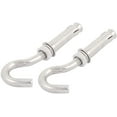 thumbnail image 1 of M12 304 Stainless Steel Open Cup Hook Expansion Screw Bolt 119mm Long 2pcs (Color : Multiple Colors), 1 of 2