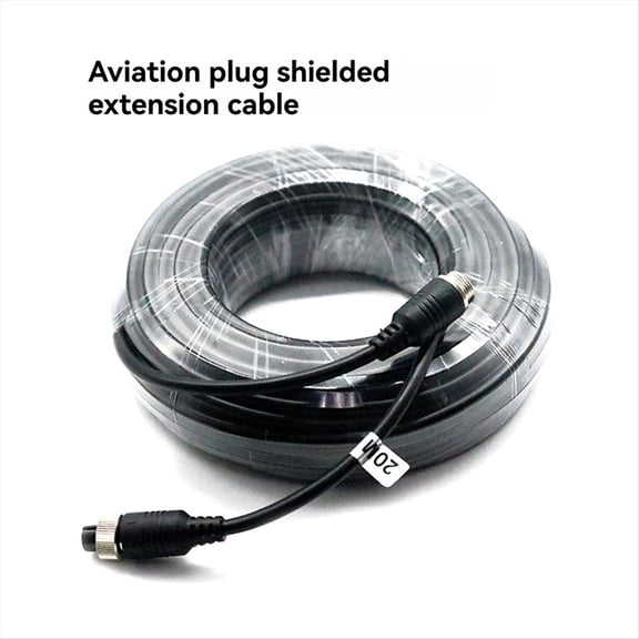 M12 4Pin Aviation Cable Camera Extension Wire for CCTV Camera System Mobile Car Surveillance DVR 10M