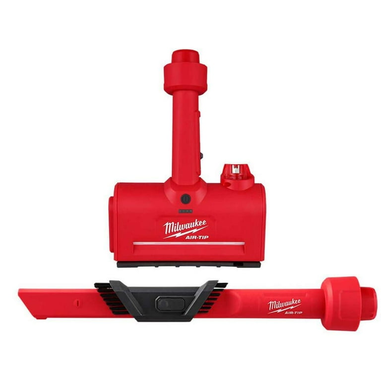 Milwaukee M12 AIR-TIP 1-1/4 in. - 2-1/2 in. Wet/Dry Shop Vacuum Utility Nozzle Attachment with 3-IN-1 Crevice Tool (2-Piece)