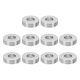 thumbnail image 1 of M12 Aluminum Spacer,10 Pcs Metal Spacer Aluminum 1/2"ID X1"OD X1/4"L Screw Standoff Round for 1/2" or M12, Silvery, 1 of 5