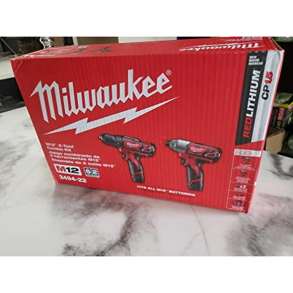 M12 Drill/Impact Combo Kit - MILWAUKEE 2494-22