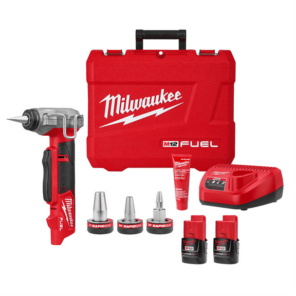 Milwaukee Tool M12 FUEL ProPEX Expander Kit w/ 1/2"-1" RAPID SEAL ProPEX Expander Heads