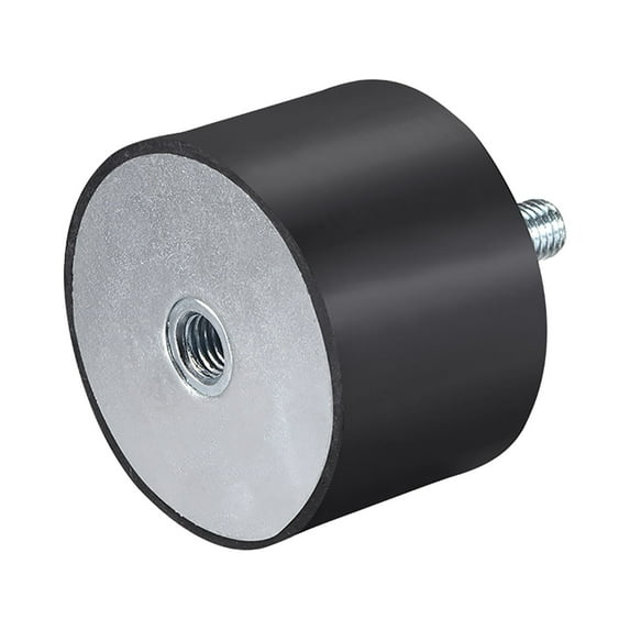 M12 Male Female Rubber Anti Vibration Isolators Mount Shock Absorber D75mm x H50mm