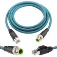 M12 to RJ45 Industrial Cable,Automation Systems Interconnect