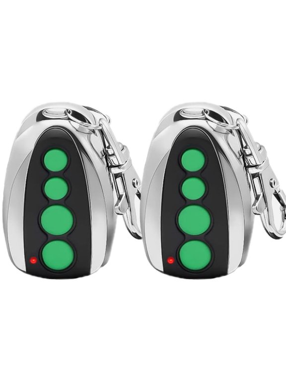 M12 Remote Control Transmitter 433.92MHz Gate Opener for Automatic Swing Sliding Gate, 4-Button Wireless Transmitter Fobs Security Gate Controller with Keychain for Lockmaster to/pens Casar