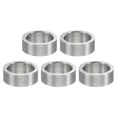 thumbnail image 1 of M12 Stainless Steel Spacers, 5 Pcs Metal Spacer Stainless Steel 12.2mm ID x 16mm OD x 6mm L for 1/2" or M12 Screw, 1 of 5