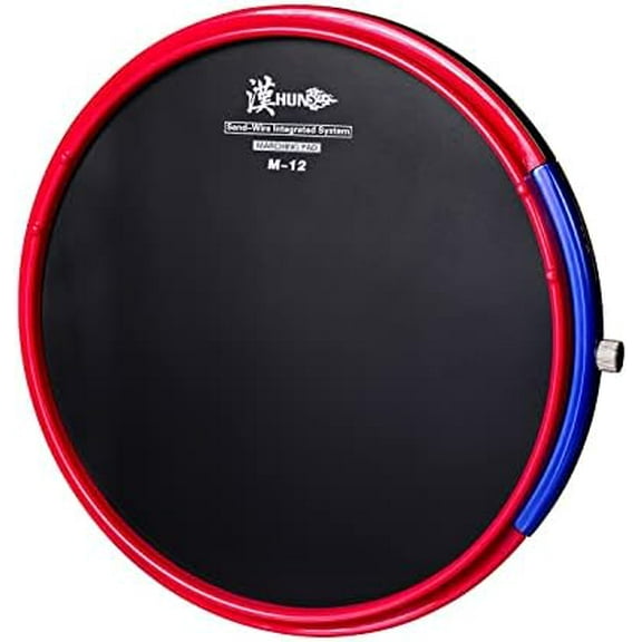 M12 Tunable Marching Snare Practice Pad - 12 Inch with Adjustable Snare Sound & INCLUDED Marching Drumsticks, Real Rebound Feel for Drumline & Band Practice$$Music