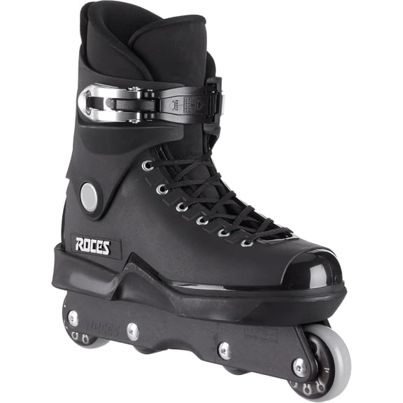 M12 UFS Aggressive Street Inline Skates for Men, Black, ABEC 5 Bearings