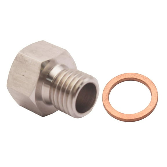 M12 X 1.75 male to 1/8 "NPT female adapter, 12mm brass fitting