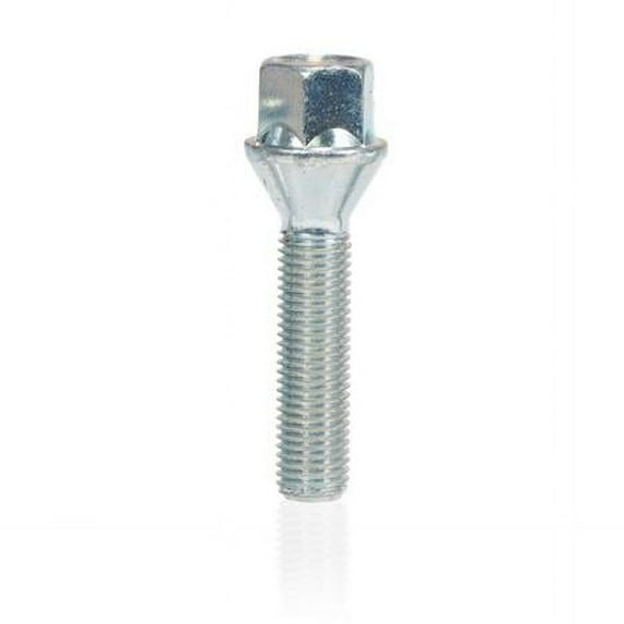 M12 x 1.5 x 45 x 17 mm Hex Taper-Seat Wheel Bolt, Black