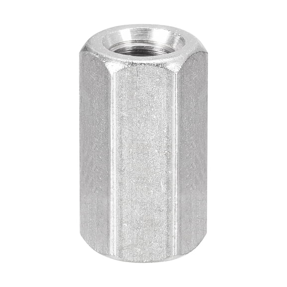 M12 x 1.75-Pitch 36mm Length Coupling Nuts, 1pcs 304 Stainless Steel Nuts