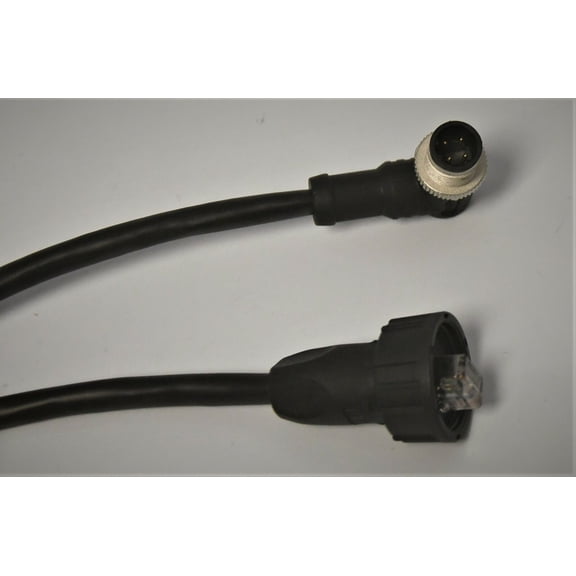 M12D D Code Right Angle IP67 Rj45 13/16-28UN ethernet Cable 10 Meter Cat5E 24Awg