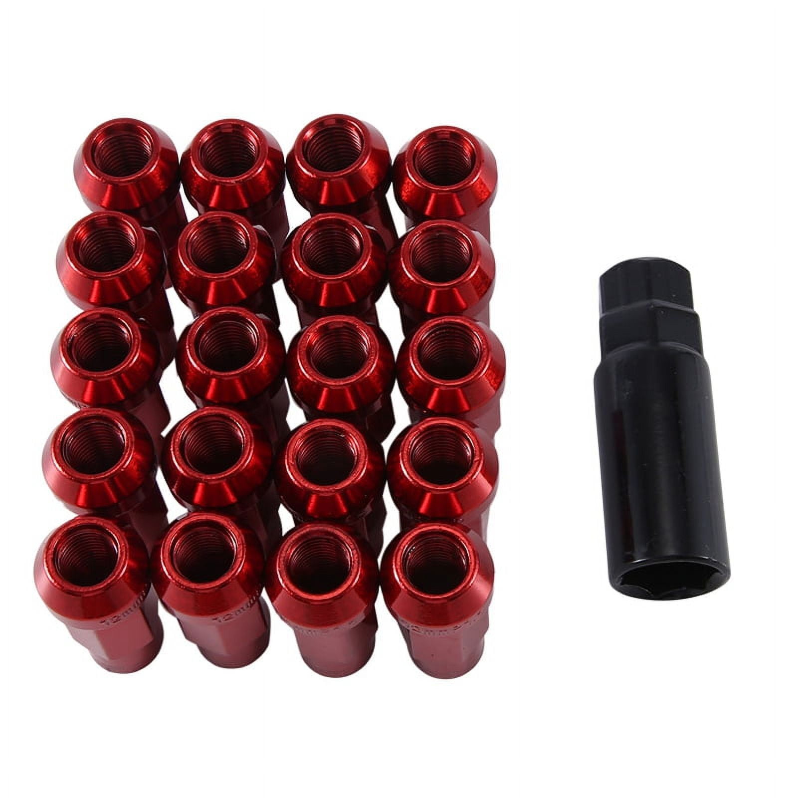 M12X1.5 Red Wheel Nut Wheel Screw Nut Universal Wheel Decoration