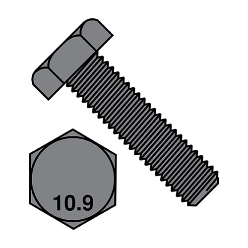 M12X35 Din 933 10.9 Metric Fully Threaded Cap Screw Plain (Pack Qty 300) BC-M1235D93310