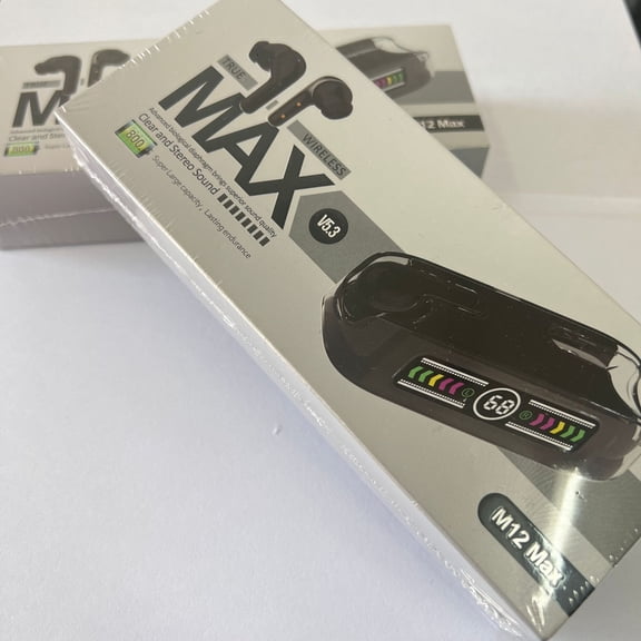 M12max Bluetooth Headphone Digital Display