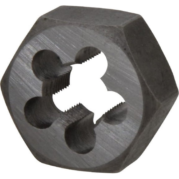 M12x1.00 Metric Fine Thread, 1-1/16" Hex Rethreading Die 1/2" Thick Carbon Steel