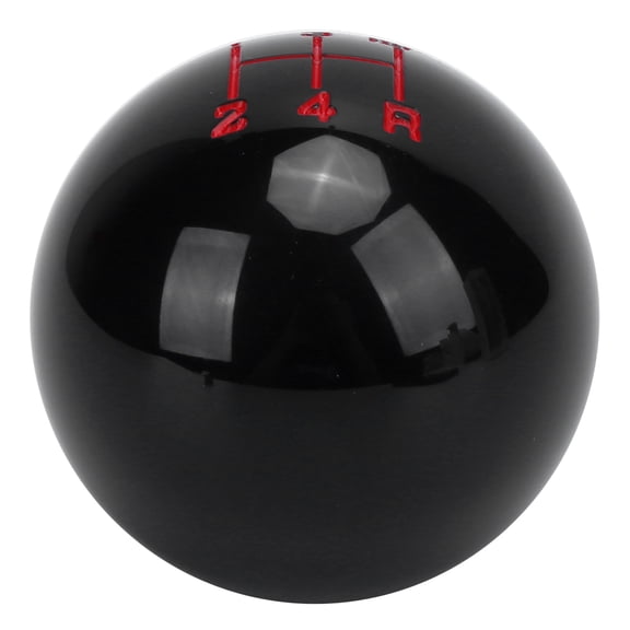 M12x1.25 Gear Shift Knob Head 5-Speed Wear-Resistant Acrylic with 3 Adapters, 2.1 inches / 54 mm, Universal Fit for Manual Transmission (Black)