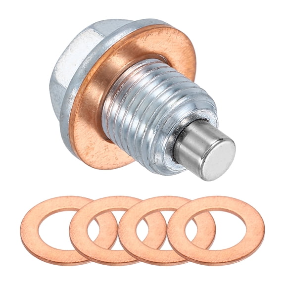 200PCS Copper Crush Washer & O-Ring Seal Kit – Gold Metal Sealing Rings For Oil Drain Plugs, Automotive, Marine & Generator Repair (with Storage Box)