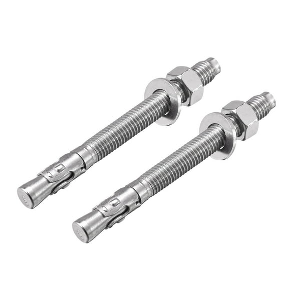 M12x130mm Expansion Bolt Screw for Concrete 304 Stainless Steel 2 Pack