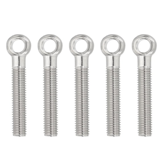 Uxcell Lifting Shoulder Eye Bolts, Machinery Shoulder Lifting Screw Bolt 304 Stainless Steel Threaded Screw Eyebolt M12x78mm 5