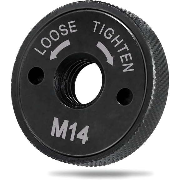 M14 Angle Grinder Nut Quick Release Change Nuts Heavy Duty Carbon Steel Angle Grinder Nuts Accessory Replacement Locking Retaining Flange Nut for Milwaukee Dewalt Makita Grinder