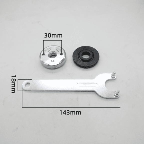 For M14 Angle Grinder Self-Locking Pressing Plate Set Quick Release Flange Nut Metal Clamping Tool Fast Disc Change Silver Black 2Pcs 3Pcs for Power Chuck(3pcs)