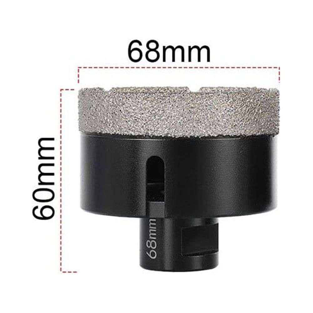 M14 Thread Dry Vacuum Brazed Diamond Drill Core Bit Ceramic Tile Stone