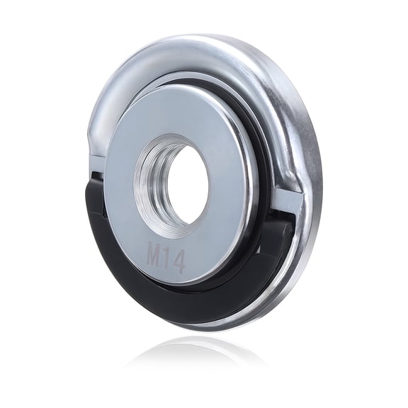 M14 Thread Quick Release Angle Grinder Flange Nut Self-Locking Retaining Angle Grinding Tool Flange Nut Replacement Grinder Parts Flange Nuts for Fixing Cutting Discs