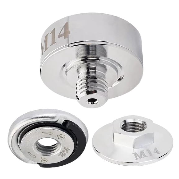M14 X Grinder Conversion with Steel Flange Nut & Quick-Release Adapter