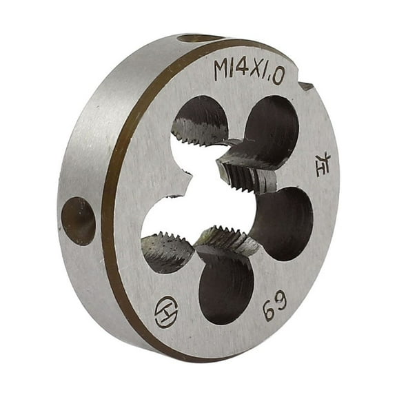 M14 x 1mm Metric Left Hand 38mm OD Round Threading Die Thread Cutting Tool