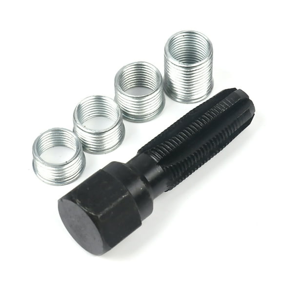M14 x1.25 Spark Plug Rethread Thread Repair Kit Reamer Tap w/ 4 Inserts TAPDRA Spare Part