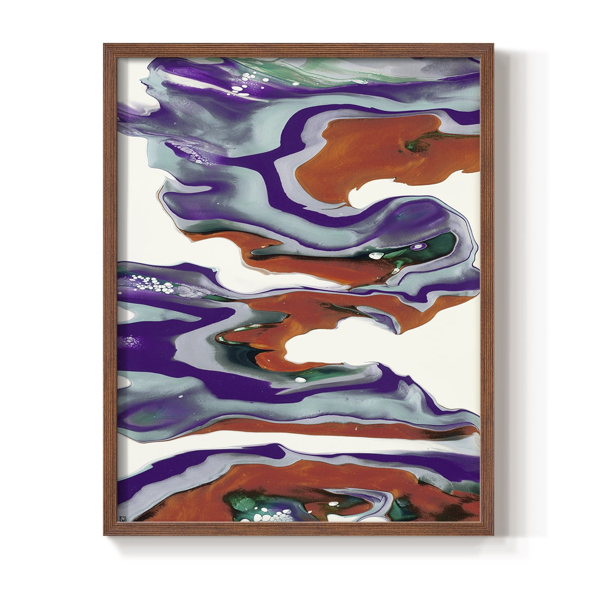 M145 Framed Print in Brown Solid Wood Framed Print No Nail Hanging