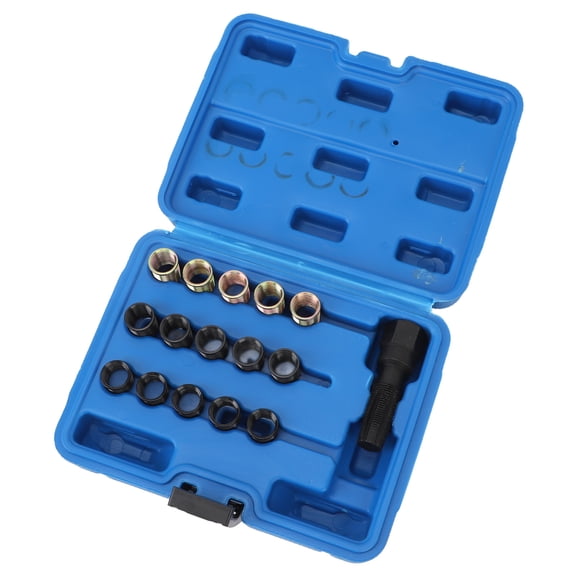 M14x1.25 Spark Plug Thread Repair Kit for Automotive Engine Cylinder Head Restoration with M16x1.25 Tap